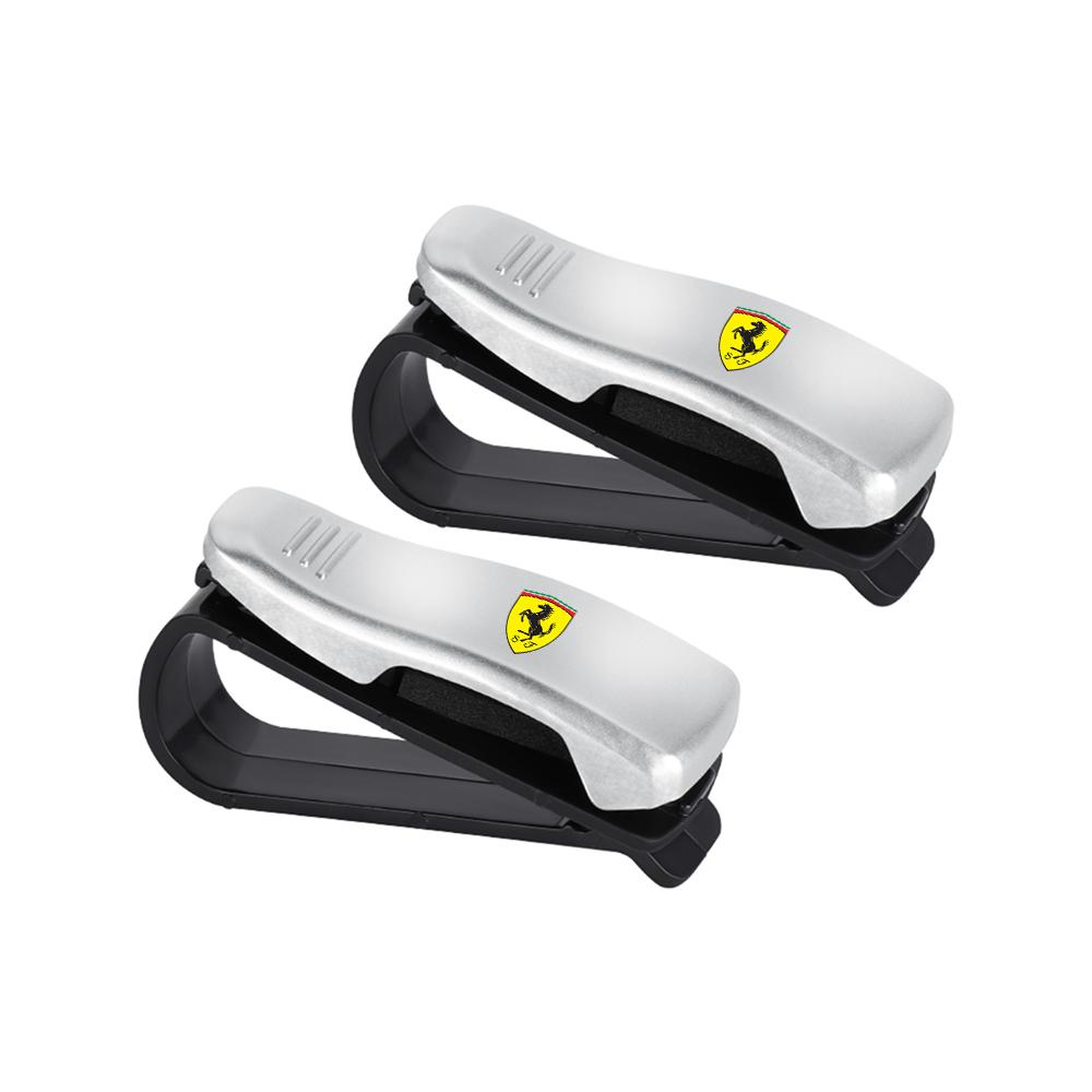 Car Sun Visor Glasses Clips Eyeglasses Storage Holder Car Valve For Ferrari 308 GT4 328 GTB GTS F355 360 Modena F430 458ltalia TG6