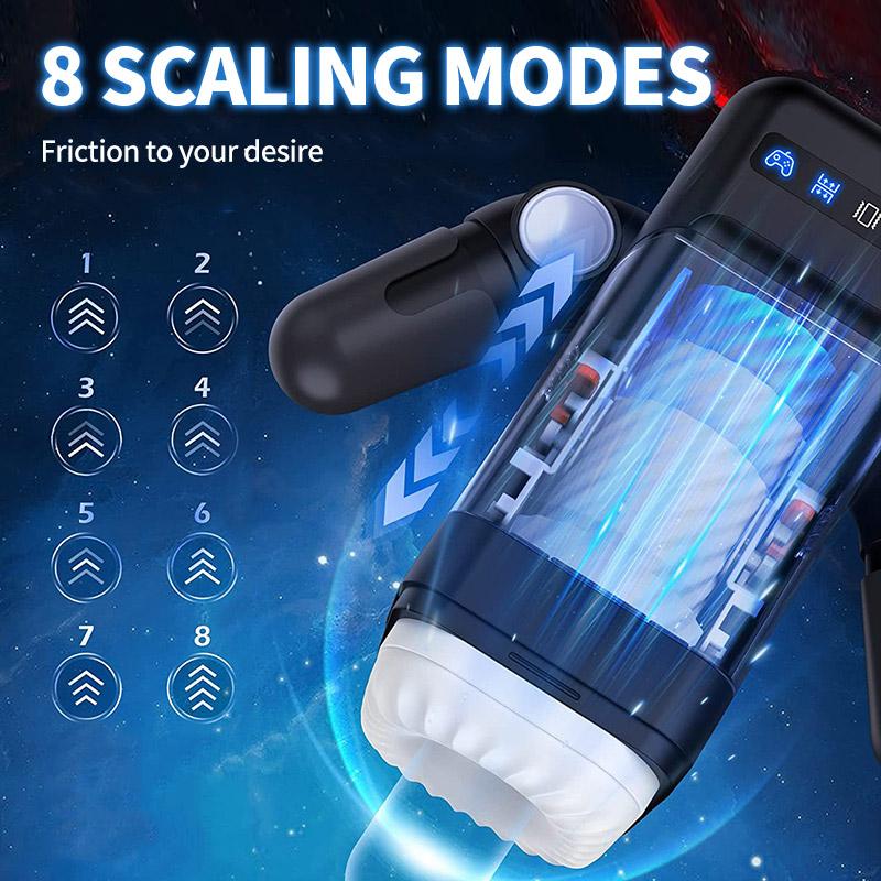 Automatic Male Masturbator Cup 10 Thrusting&Vibration Modes Heating Function with Phone Holder Stroker Adult Sex Toys For Men