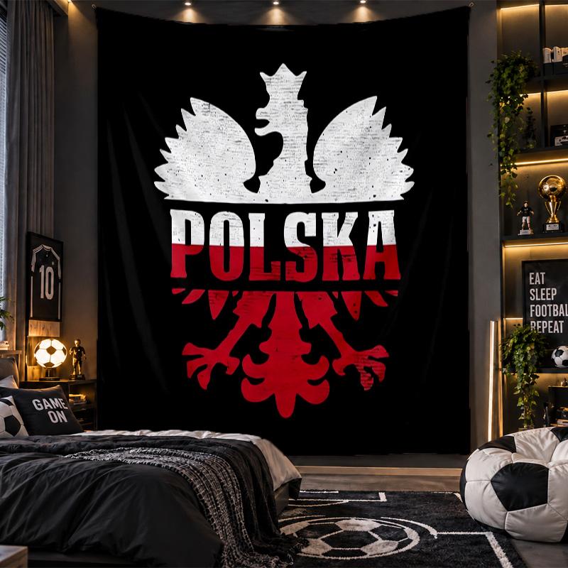 Wall Hanging Tapestry Poland Print Cloth for Living Room Bedroom Home Decor