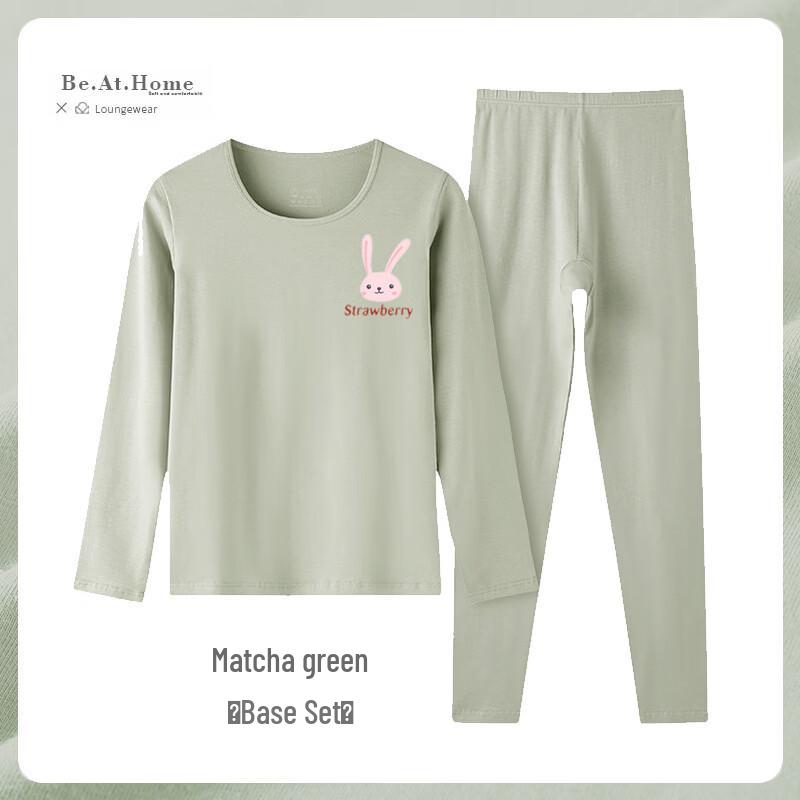 Женский хлопковый термобельевой комплект с принтом Qianfeili L