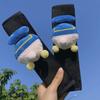Cute Cartoon Car Seat Belt Shoulder Pad Soft Plush Safety Belt Cushion Cover for Auto Blue Duck