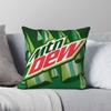 Federa per Cuscino Quadrata Mountain Dew Poliestere Lino Velluto Fantasia Zip Decorativa Federa per Cuscino da Lancio Copricuscino per Auto