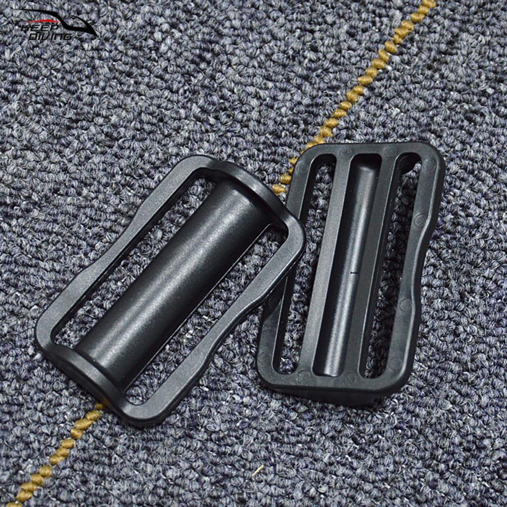 2Pcs Scubas Diving Snorkeling Weight Belt Keeper Retainer Diving Webbing Belt Slide Stoppers AntiLost Slide Buckles