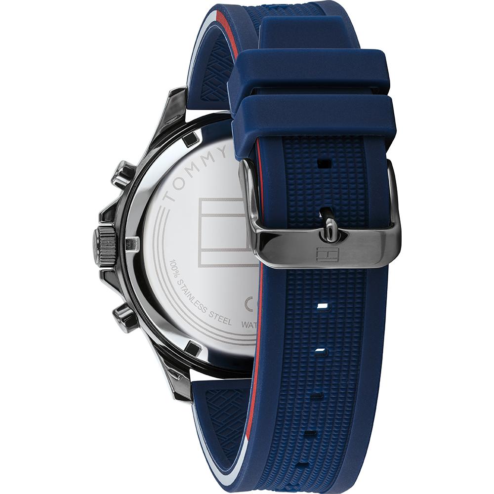 Tommy Hilfiger Bank Blue Silicone/Rubber Strap Men's Quartz Watch 1791721