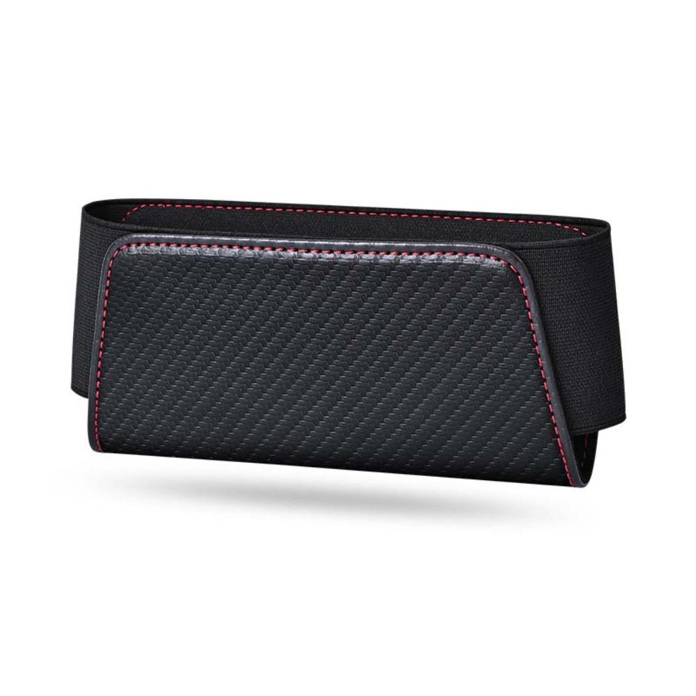 

Pocket Bags Car Glasses Organizers Self Adhesive Cards Phone Key Sticky Pouch Vehicle Use Long Black Red