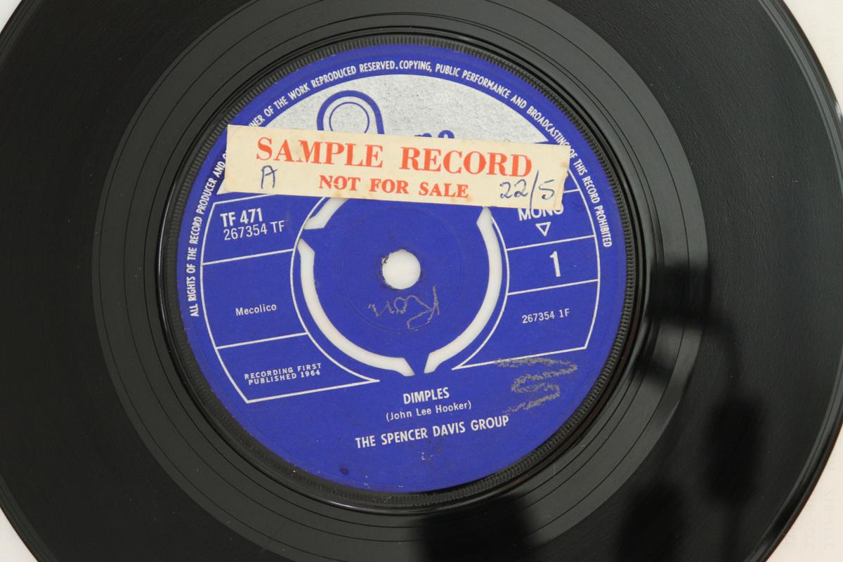 

7inch Record SPENCER DAVIS GROUP - Dimples TF471 Fontana 1964 UK Rock Used