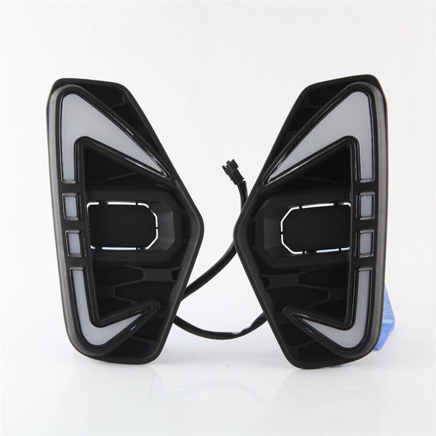 2x LED DRL Kjørelys Tåkelys Blinklys for Nissan Navara 2020-22