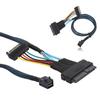 SAS Cable SFF8643 To SFF8639 15P Power Line MINI Server Connector HDD Adapter