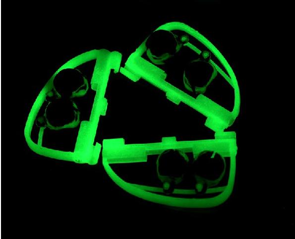 Luminous Arched Fishing Alarm with Twin Bells Fishing Bite Alarm Indicator Clip On Sea Fishing Rod Tip