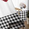 Valentine 'S Day Rose Heart Plaid Tulle Curtains For Living Room Kitchen Sheer Voile Curtain Bedroom Window Panels