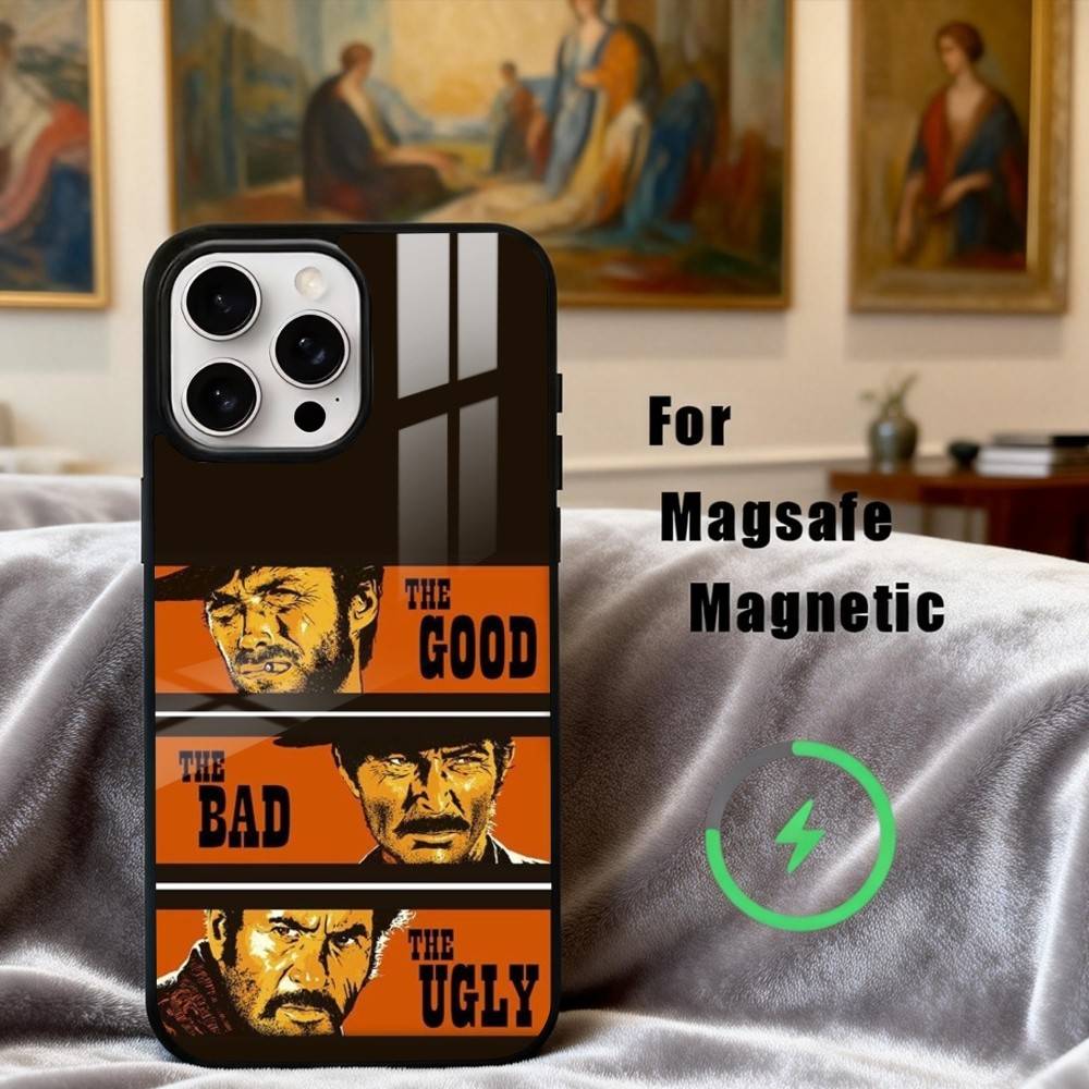 FILM T-The Good the Bad and Ugly Handyhülle Für iPhone17,16,15,14,13,12,11 Plus,Pro Max Magnetisch Für Magsafe Kabelloses Laden