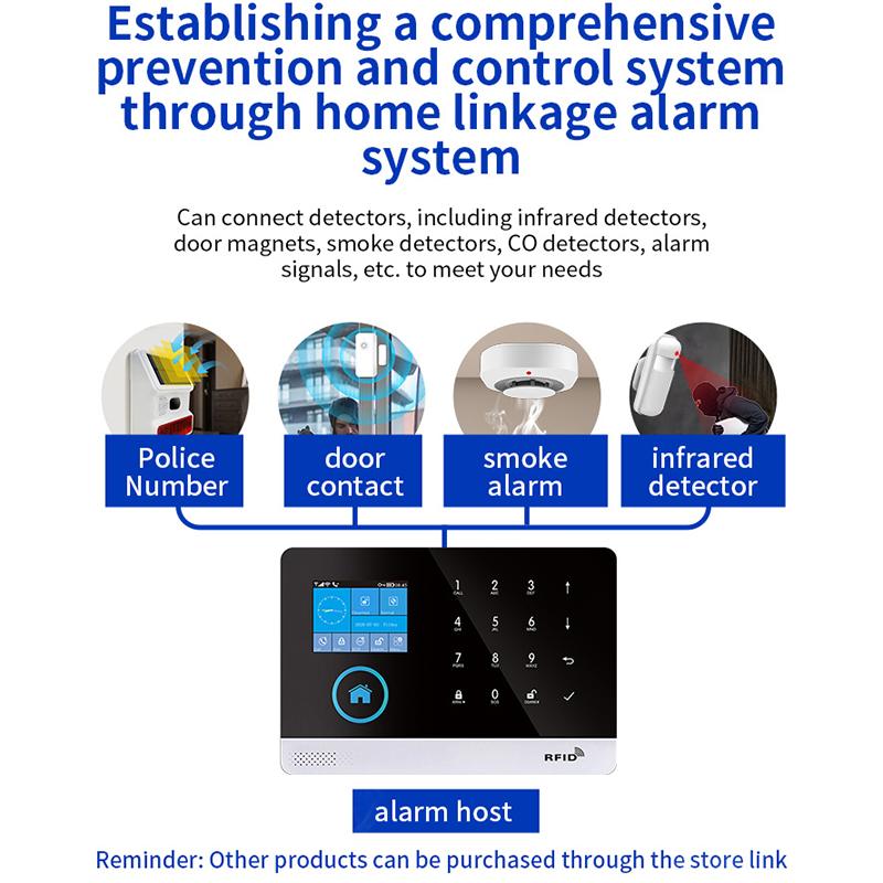 Independent Smoke Detector Sensor Fire Alarm System For Home Office Security Smoke Alarm Fire Protection Battery Powered