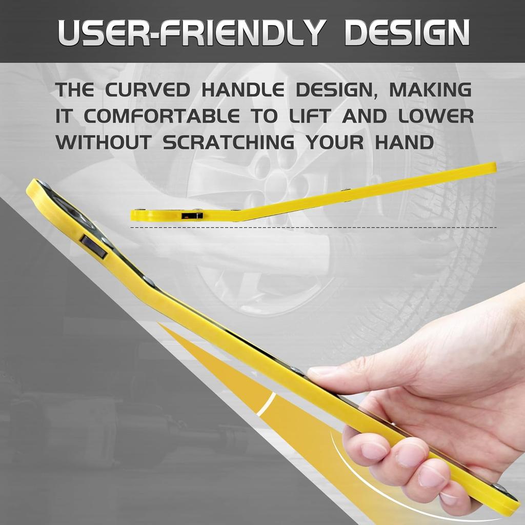 TONDA Jack Ratchet Wrench, Auto Labor-Saving Lug Wrench For Scissor Jack, Forward And Reversal Knob Design