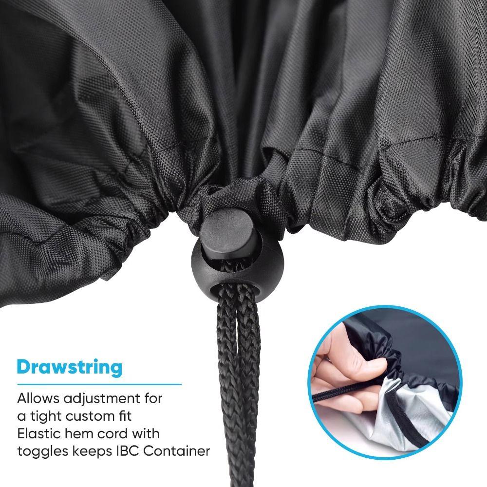 Waterproof IBC Tote Dust Cover Tear-resistant 1000 L IBC Container Protector All-Weather Defense