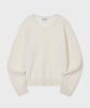 GLW Minimal V-Neck Crop Knit Ivory