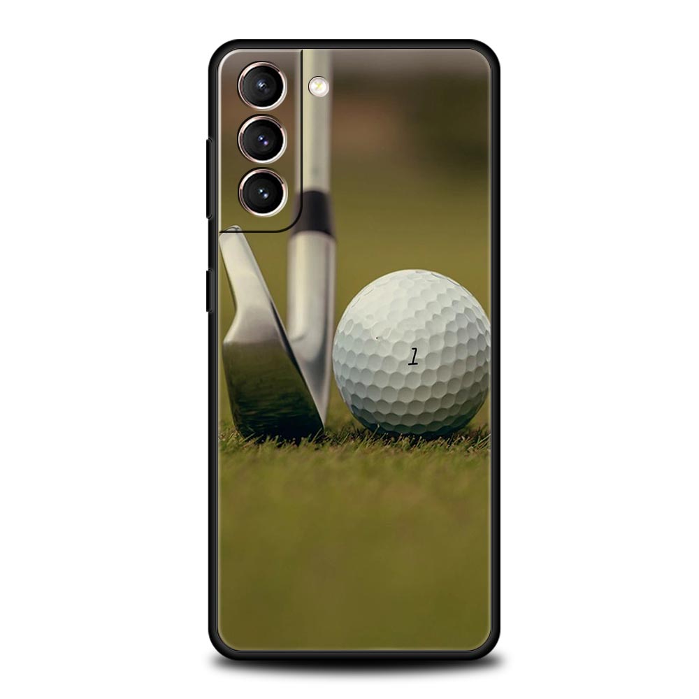 

Modern Golf Soft Phone Case For Samsung Galaxy S25 Edge S24 Plus S23 FE S22 S21 S20 Ultra 5G S10 Black Protect Cover Samsung S20