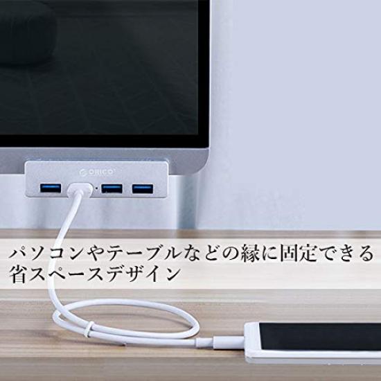 USB High Compact and Attaches to the Edge of Your Computer for Convenient Expansion and Space Saving 3.0 4-Port Hub, Speed, Lightweight,