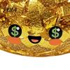 Wax-like Squeeze Toy Gold Foil Steamed Bun Stress Ball, Cute Food Shape Fidget Healing Sensory for Anxiety Relief, Soft Elastic Maltose Reliever,