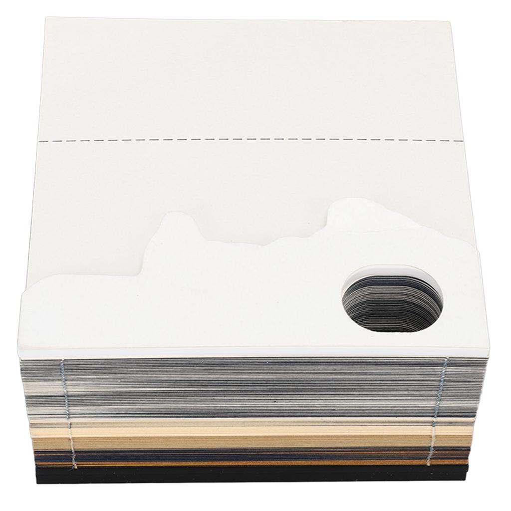 Castle 3D Memo Pad Multifunction 2024 Calendar Notepad Convenience Stickers with Light Christmas Gift