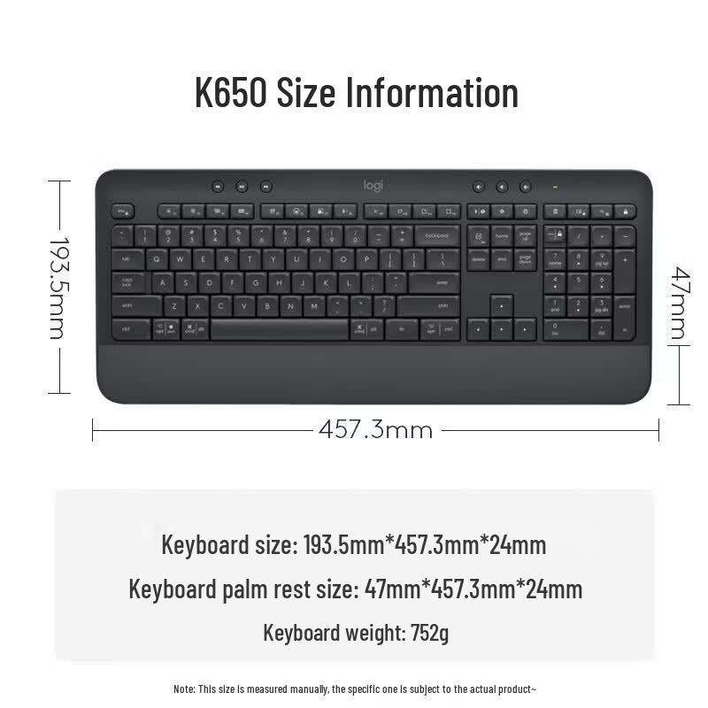 Logitech K650 Business Wireless Bluetooth Keyboard