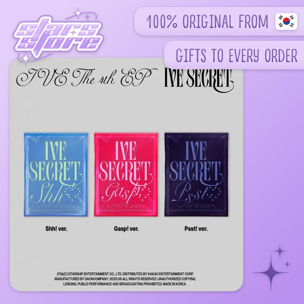 

(ПРЕДЗАКАЗ POB) IVE - 4-й мини-альбом IVE SECRET Gasp! Ver. STARSHIP SQUARE POB