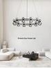 Modern Italian Minimalist Glass Chandelier for Living Room or Bar
