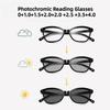 2026 New Fashion Photochromic Reading Glasses for Men Women Elderly, Business Single-Lens Anti Blue Light Presbyopia Eyewear