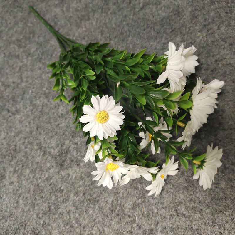 Silk Artificial Daisies Chrysanthemum Bouquet Indoor Plant Wedding Decoration