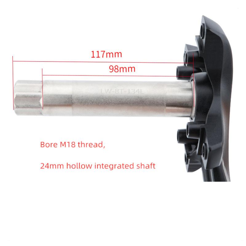 Bicycle  Crankset Mountain Bike Hollow Integrated Crank Chainring Cycling Sprocket