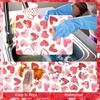 Tarklanda Pink Love Hearts Placemats Set of 6, 11 x 15.7 Inch Washable Vinyl Table Mats Valentine Holiday Plastic Placemats for Anniversary Wedding