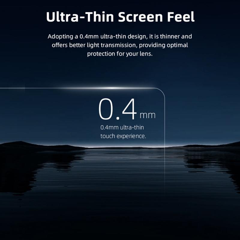 Full Coverage Tempered Glass for Action 5Pro Camera Scratch Resistant and FingerprintProof Screen Film Screen Shield