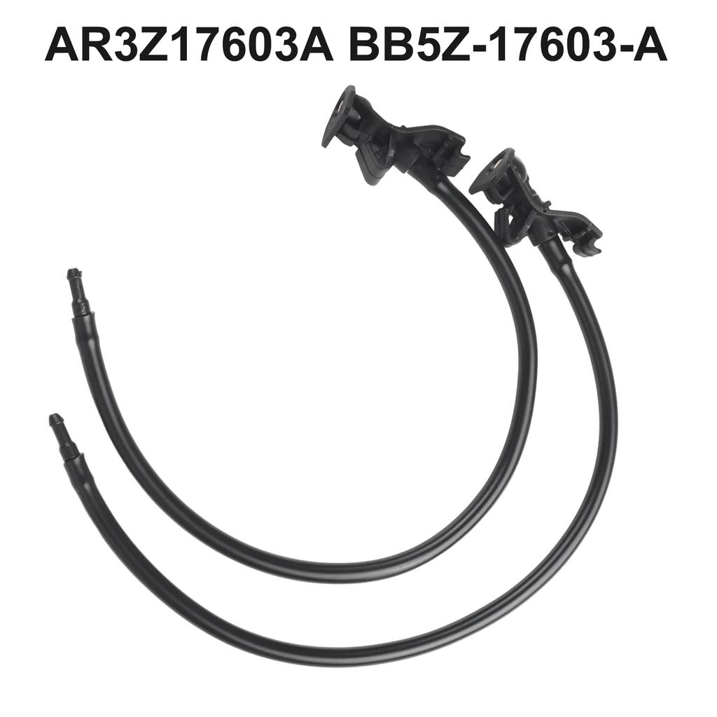 2 Stück für Ford Explorer 2011 2012 2013 2014 2015 2016 2017 2018 Auto Windschutzscheibenwischer Waschdüsen Sprühdüsen BB5Z-17603-A Schwarz