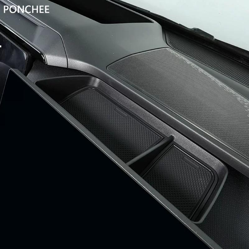 For Lynk & Co 08 EM-P 2023-2026 The Storage Box Behind The Screen Car-mounted Tissue Box Dashboard Center Console Storage Area