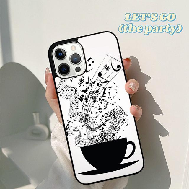 Musical Notes Classical Music Art Phone Case Cover for iPhone 17 Air 16 16e 15 12 11 13 14 Pro Max Apple Plus Coque