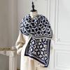 Warm Cashmere Poncho Shawl Scarf Luxury Print Thick Pashmina Winter Blanket Wraps Bufanda Casual Hijab Stoles Echarpe