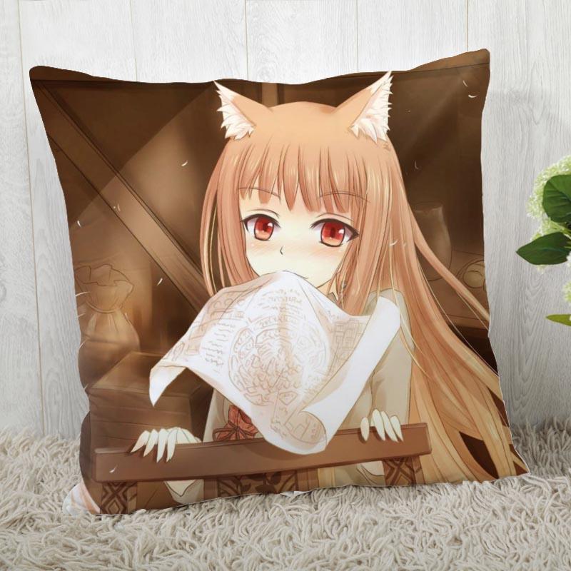 Spice And Wolf Pillow Cover Customize Pillow Case Modern Home Decorative Pillowcase For Living Room 45X45Cm A19.12.13