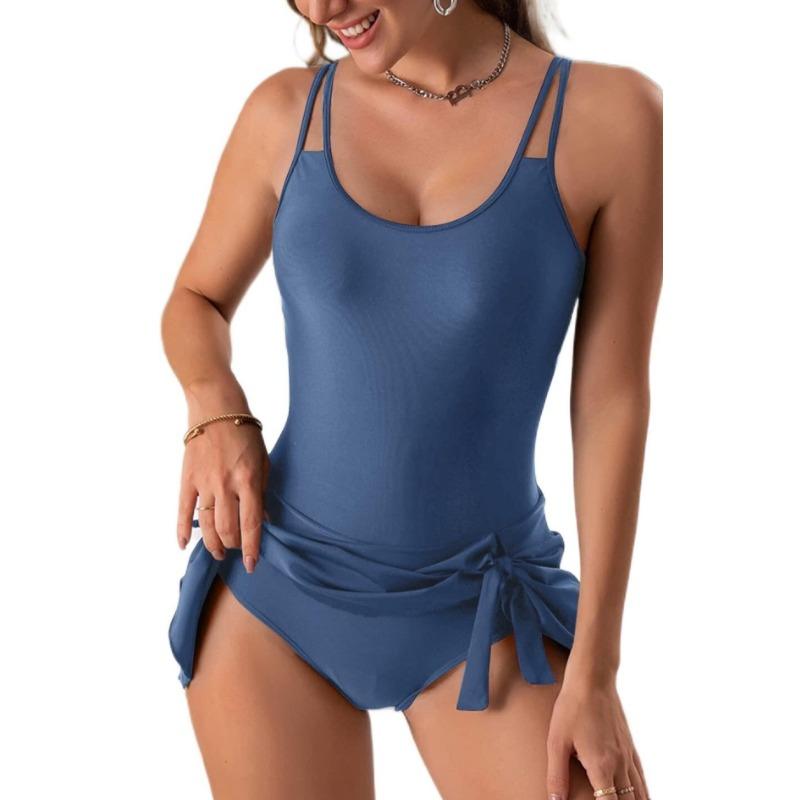 European and American Popular Collar Suspender One-piece Swimsuit Women's European and American Sexy Golf