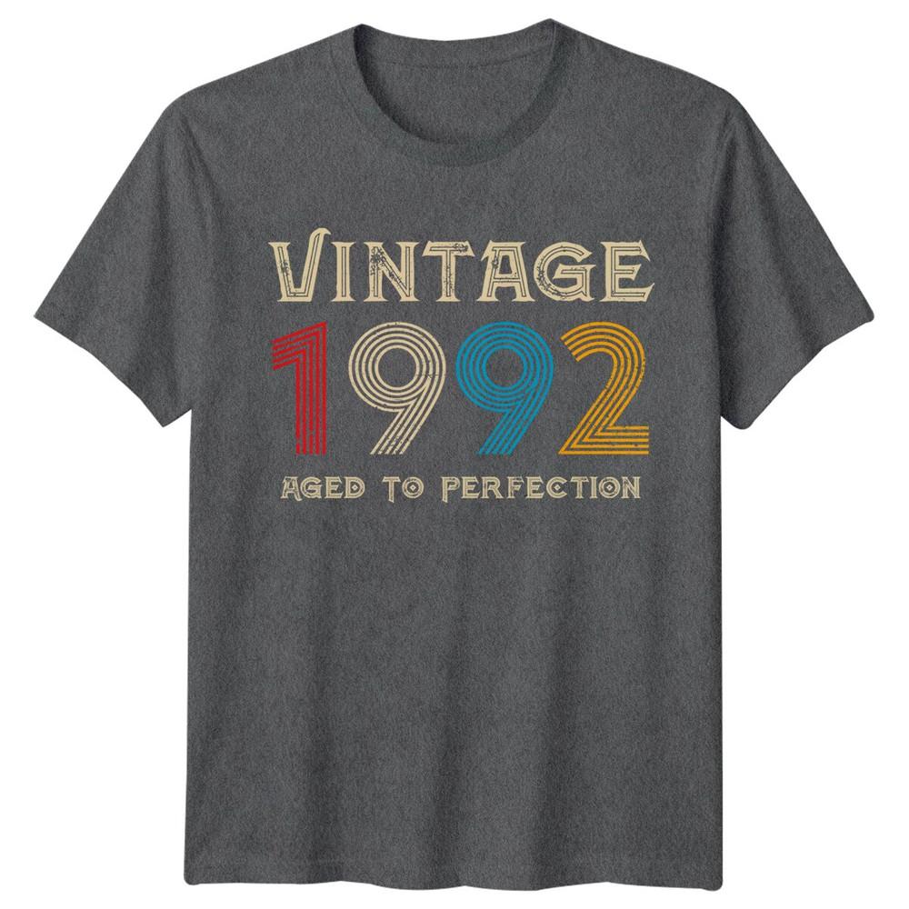 Vintage 1992 Unisexs T Shirt 34th Birthday Gift Aged To Perfection