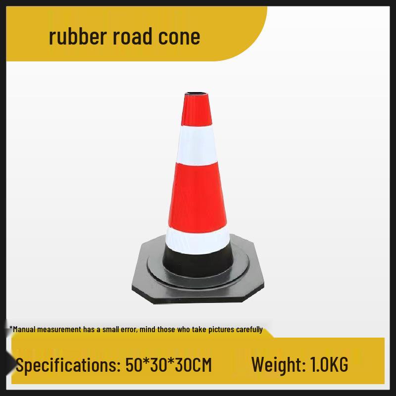 70cm Reflective PVC Traffic Cone with Lifting Ring - Safety Barrier