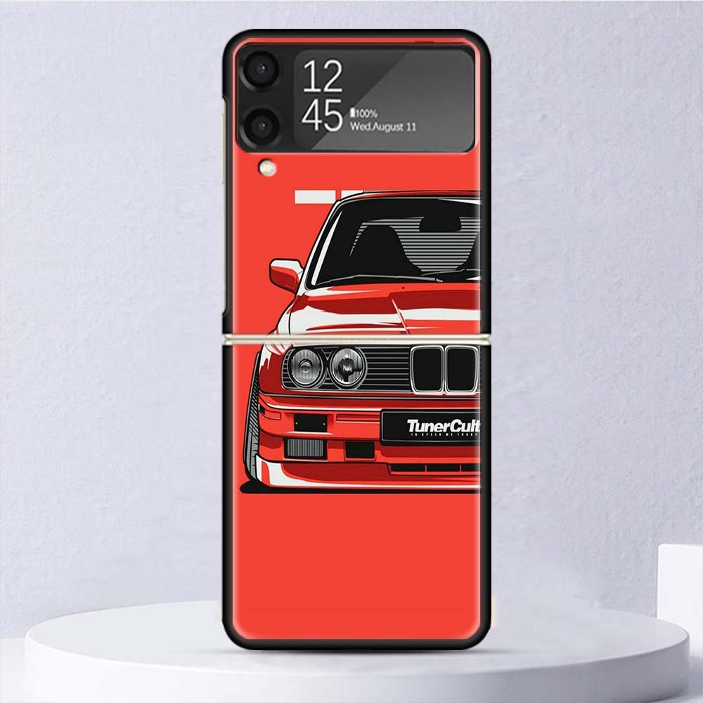 

Япония JDM Спорткары Комикс Ударопрочный Жесткий Чехол Для Samsung Galaxy Z Flip 4 3 5G Чехол для телефона Z Flip3 Flip4 Черный Fundas Матовый S Samsung Z Flip 4