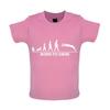 Born To Swim - Baby T-Shirt / Frog - Swimmer Love Funny Pool Sports