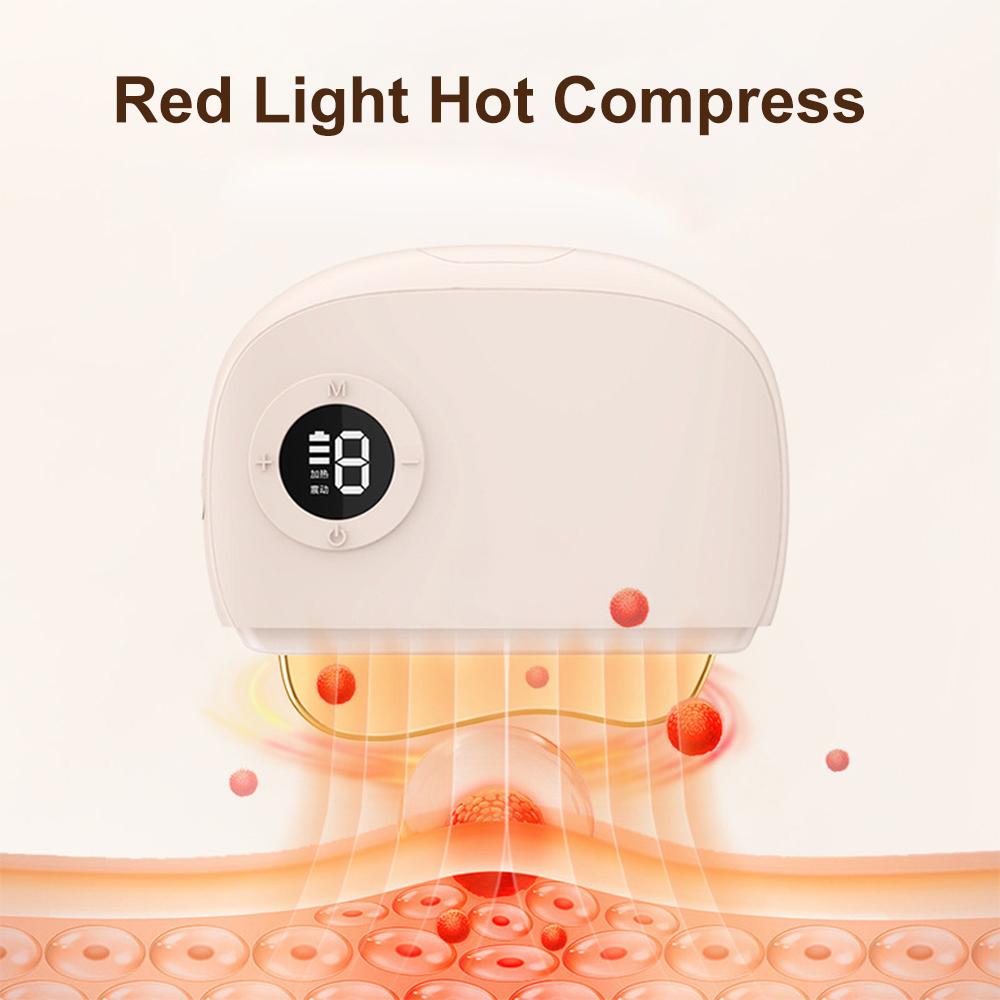 Heated Electric Massager with Microcurrent for Neck & Body,Gua Sha Tool and Aromatherapy Massager - Professional Portable Device
