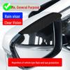 Universal Carbon Fiber Rearview Mirror Rain & Sun Shield with Dustproof Baffle