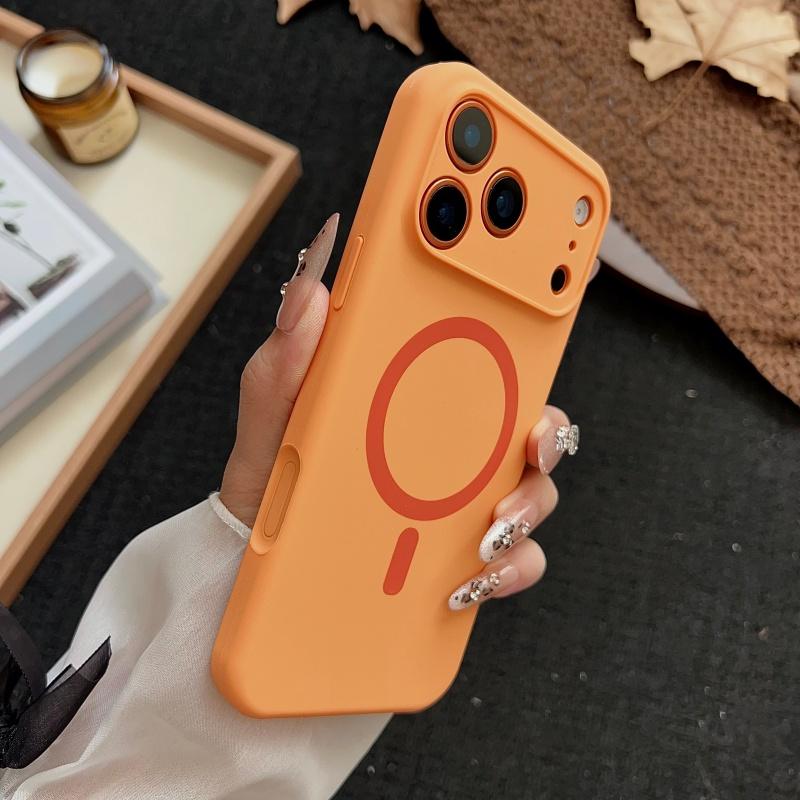 Luxury  Liquid Silicone For Magsafe Case For iPhone 17 Air 16 15 14 13 12 Pro Max Wireless Charging Soft Bumper Cover