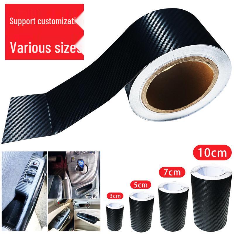

3D Углеродное волокно Защита от царапин кузова автомобиля Водонепроницаемая наклейка 7CM x 7M
