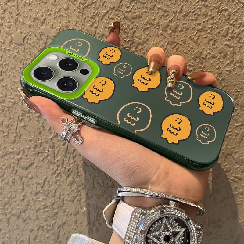 Hand Drawn Style Cat Fish Frosted Case for iPhone 17 Air 16 E 15 14 Plus 13 12 Mini 11 Pro Max Acrylic Sheet Silicone Hard Cover
