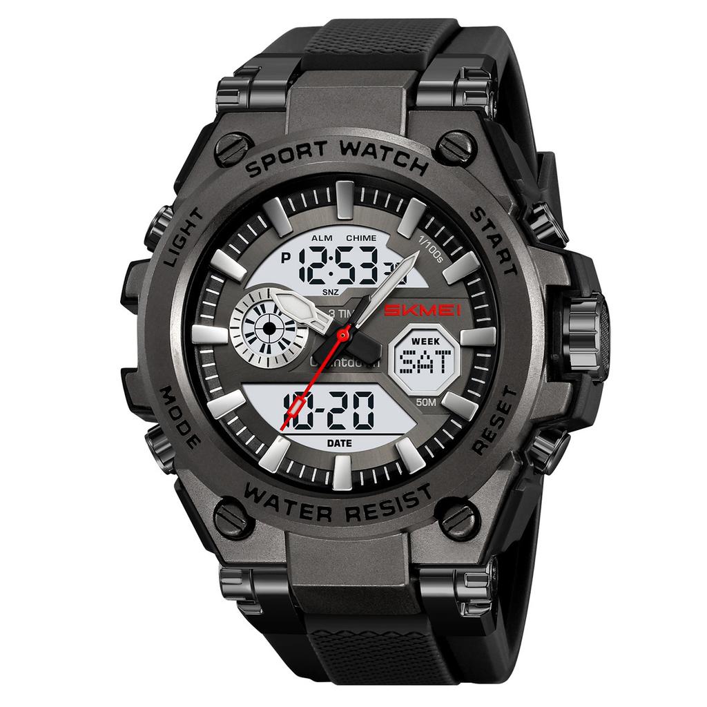 Electronic watch for students with multi-functional luminous light 50 meters waterproof men's outdoor sports electronic watch alarm