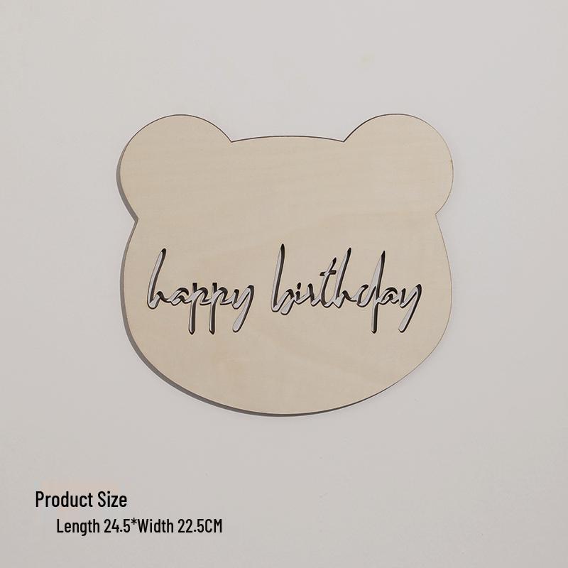 Wooden Baby Milestone Number Cards for Growth Photos