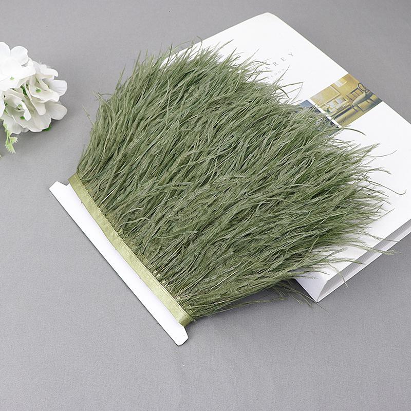 Ostrich Feather Lace Cloth Bandwidth 10-15Cm Stage Performance Clothing Decoration Accessories Lace Feather Ribbon