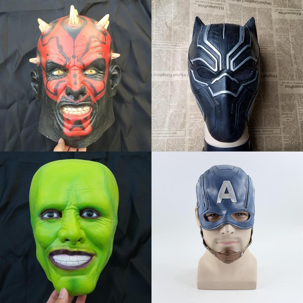 Cosplay Latexhandschuhe für Kostüm mit Black Panther Design